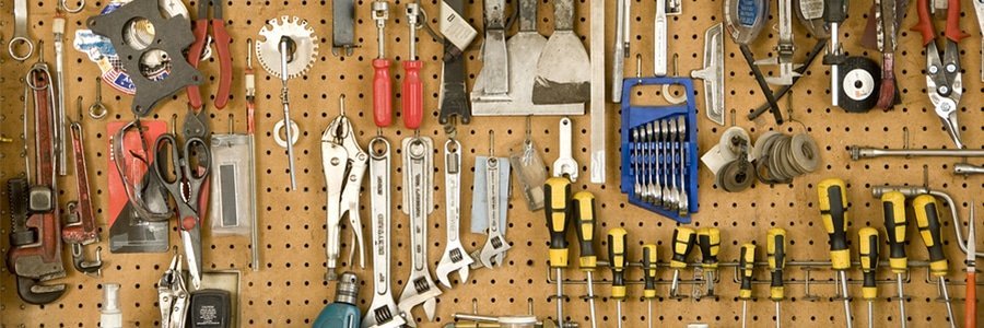 Pegboard: One of our DIY Overhead Garage Storage Ideas
